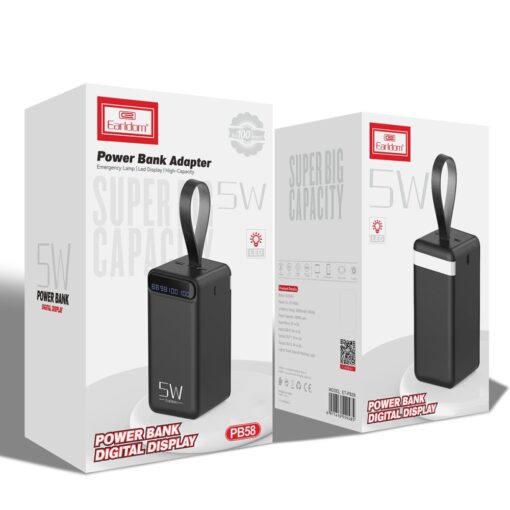 Earldom PB58 50.000 mAh PD Hızlı Şarj Dijital Göstergeli Powerbank - Görsel 8