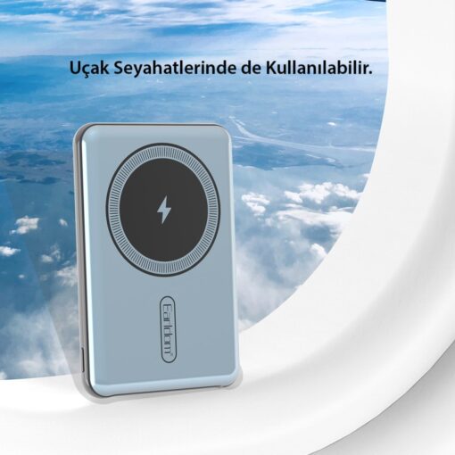 Earldom PD12 5.000 mAh 12W Kablosuz Şarjlı PD Hızlı Şarj Powerbank - Görsel 4