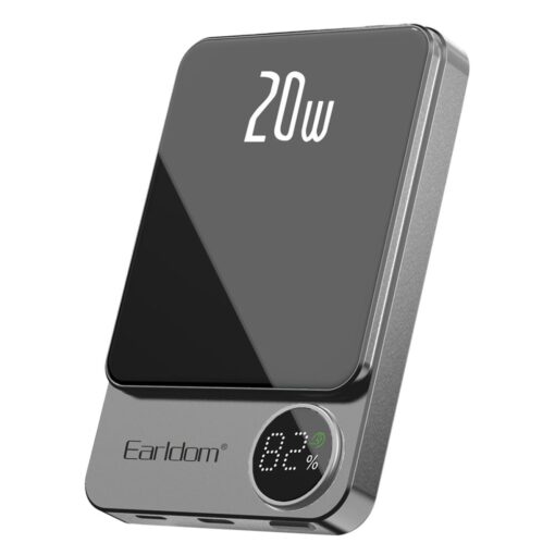 Earldom PD23 5.000 mAh 20W Kablosuz Şarjlı PD Hızlı Şarj Mini Powerbank - Görsel 11