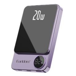Earldom PD23 5.000 mAh 20W Kablosuz Şarjlı PD Hızlı Şarj Mini Powerbank