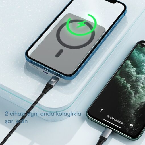 Earldom PD23 5.000 mAh 20W Kablosuz Şarjlı PD Hızlı Şarj Mini Powerbank - Görsel 2