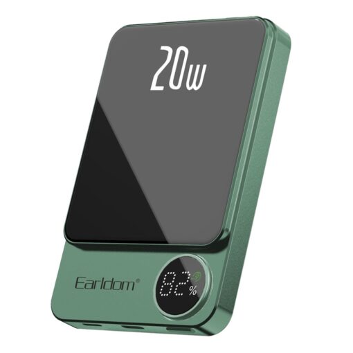Earldom PD23 5.000 mAh 20W Kablosuz Şarjlı PD Hızlı Şarj Mini Powerbank - Görsel 10