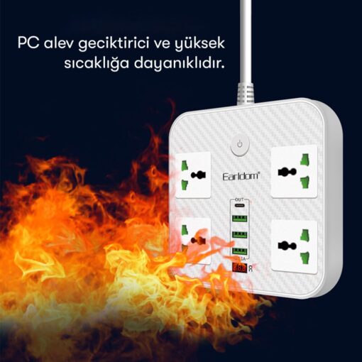 Earldom SC06 8in1 Priz Dönüştürücü - Görsel 4