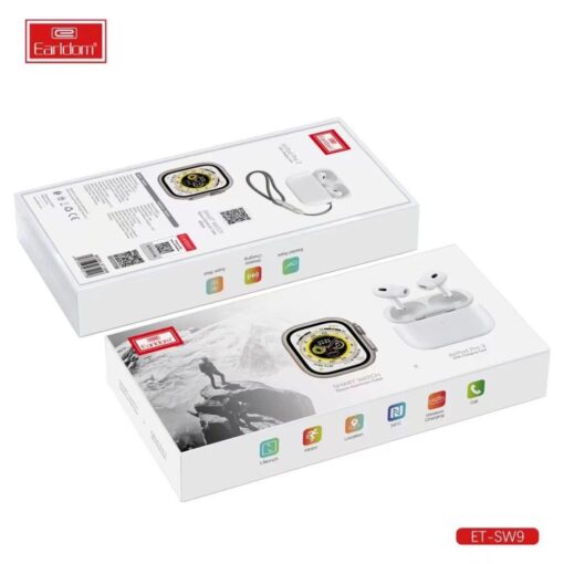 Earldom SW9 Akıllı Saat ve Airpods Kulaklık Set - Görsel 4