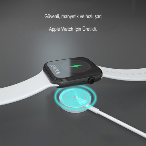WC21 Apple Watch Kablosuz Şarj Cihazı - Görsel 4