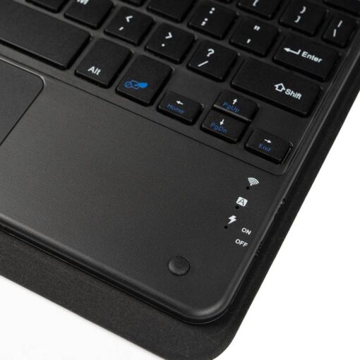 Galaxy Tab A9 Plus Zore Border Keyboard Bluetooh Bağlantılı Standlı Klavyeli Tablet Kılıfı - Görsel 5