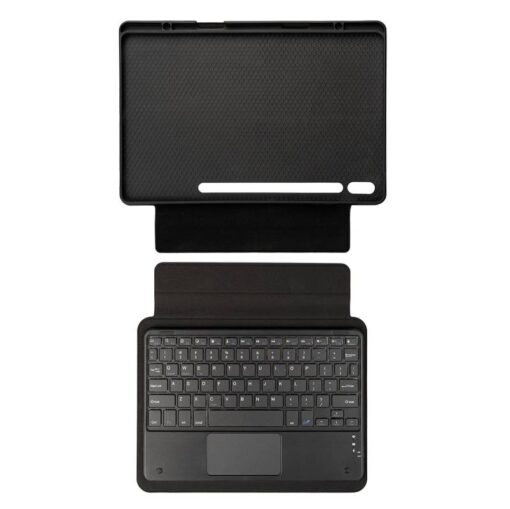 Galaxy Tab S7 Plus T970 Zore Border Keyboard Bluetooh Bağlantılı Standlı Klavyeli Tablet Kılıfı - Görsel 2
