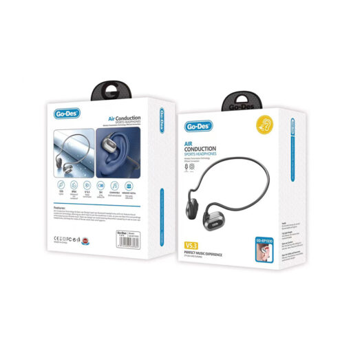 Go Des GD-EP1030 Hava İletim Teknolojili Su Geçirmez Boyun Askılı Sporcu Bluetooth Kulaklığı 1200mAh - Görsel 2