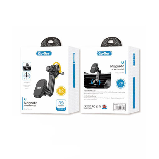 Go Des GD-HD310 Magnetik 360 Derece Dönebilen Dirsek Ve Başlıklı Telefon Tutucu Havalandırma Tasarım - Görsel 2