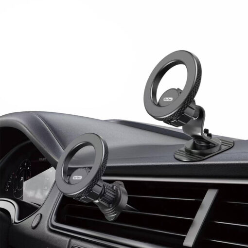 Go Des GD-HD318 Magsafe Magnetik 360° Dönebilen 2in1 Havalandırma ve Düz Zemin Telefon Tutucu - Görsel 2