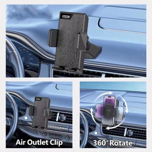 Havalandırma Tasarım Araç Telefon Tutucu - Görsel 3