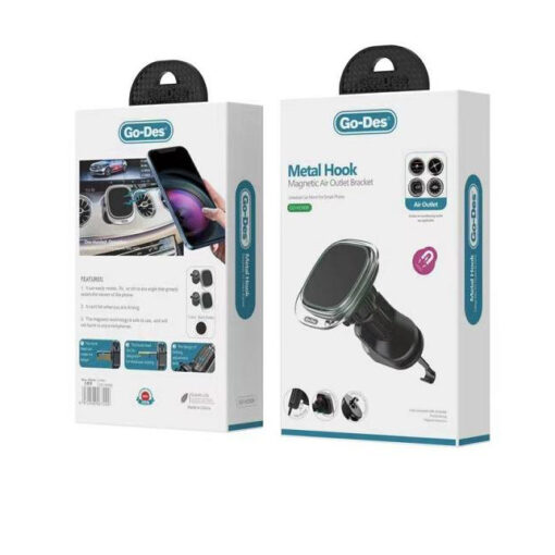 Süper Magnetik 360 Derece Oynar Başlıklı Telefon Tutucu Havalandırma Tasarım - Görsel 2