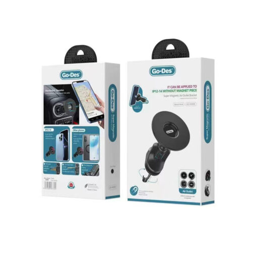Süper Magnetik 360 Derece Oynar Başlıklı Telefon Tutucu Havalandırma Tasarım - Görsel 2