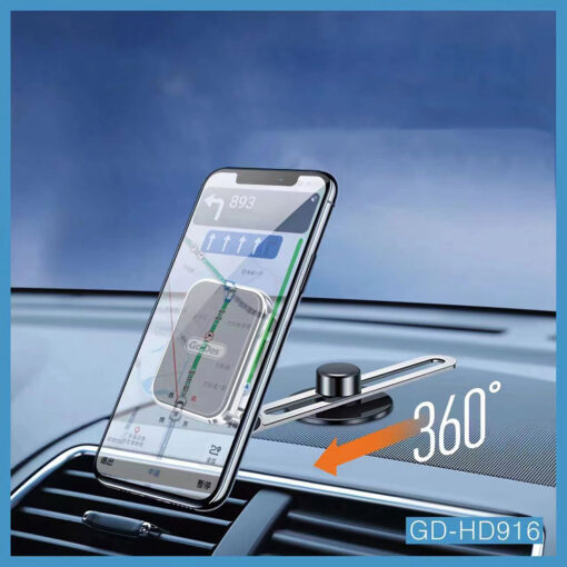 Magnetik 360 Derece Dönebilen Düz Zemin Araç Telefon Tutacağı - Görsel 3