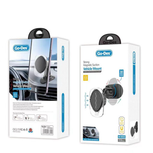Go Des GD-HD935 360 Derece Dönebilen Magnetik Düz Zemin Araç Telefon Tutacağı - Görsel 2