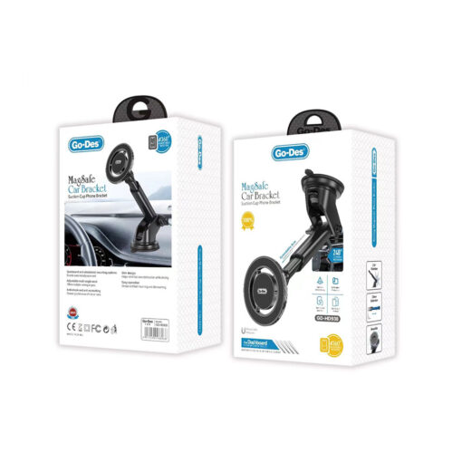 Go Des GD-HD938 Teleskopik Tasarım 360 Derece Dönebilen Magnetik Araç Telefon Tutucu - Görsel 3