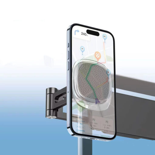 360 Derece Dönebilen Magnetik Stand - Laptop - Monitör Araç Telefon Tutucu - Görsel 3