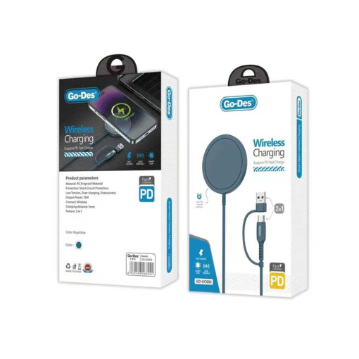 2 in 1 Usb - PD Magsafe Wireless Şarj Aleti 15W - Görsel 2