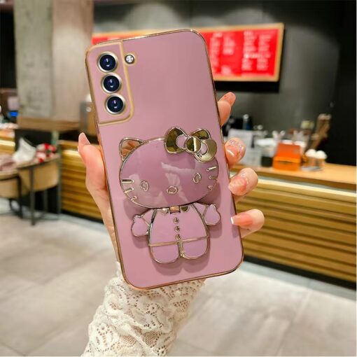 Hello Kitty Standlı Parlak Kılıf - Görsel 3