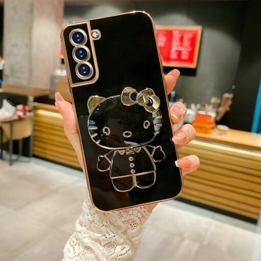Hello Kitty Standlı Parlak Kılıf - Görsel 2