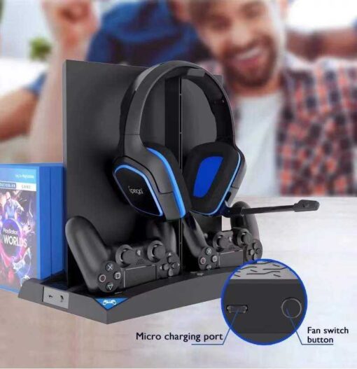 Playstation 4 Şarj İstasyonu ve Kulaklık Standı - Görsel 6