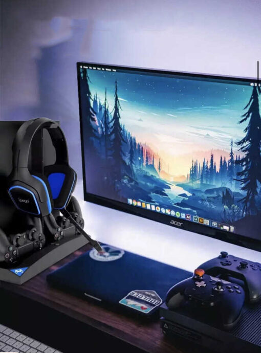 Playstation 4 Şarj İstasyonu ve Kulaklık Standı - Görsel 8