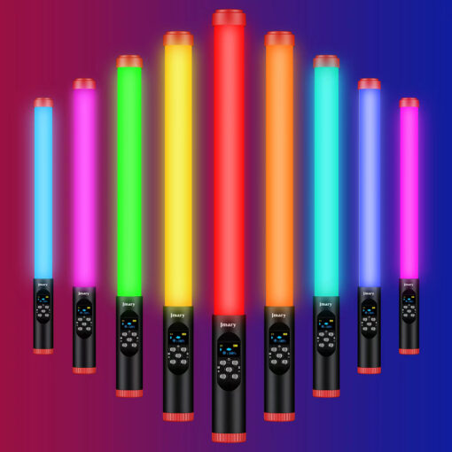Jmary FM-128RGB OLED Ekran Göstergeli RGB Led Işıklı Su Geçirmez Aydınlatma Çubuğu - Görsel 12