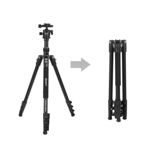 Jmary KT3255NB30 3 Kademeli 164.5cm Fonksiyonel Ayrılabilir Monopod Tasarım Başlıklı Tripod - Görsel 3
