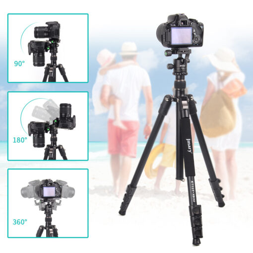 Jmary KT3255NB30 3 Kademeli 164.5cm Fonksiyonel Ayrılabilir Monopod Tasarım Başlıklı Tripod - Görsel 8