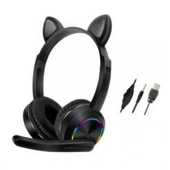 Karler Bass AKZ020 Kafa Üstü Işıklı Kedi Kulaklık