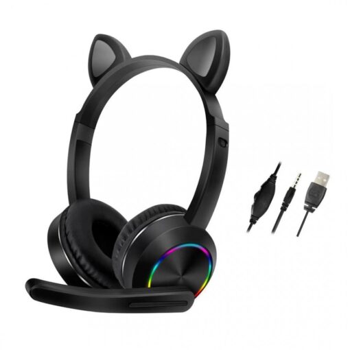 Karler Bass AKZ020 Kafa Üstü Işıklı Kedi Kulaklık