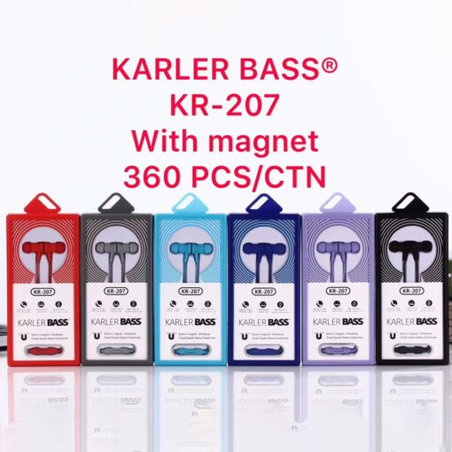 Karler Bass KR-207 Mıknatıslı Kablolu Kulaklık - Görsel 4