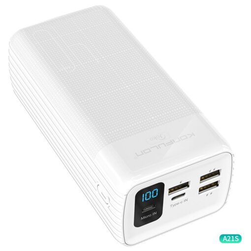 Konfulon A21S Led Işıklı Powerbank 40.000 mAh - Görsel 2