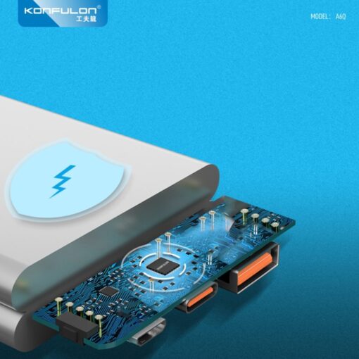 Konfulon A6Q 22.5W Usb 3.0 ve 20W Type-C Çıkışlı 10.000 mAh PD Powerbank - Görsel 6