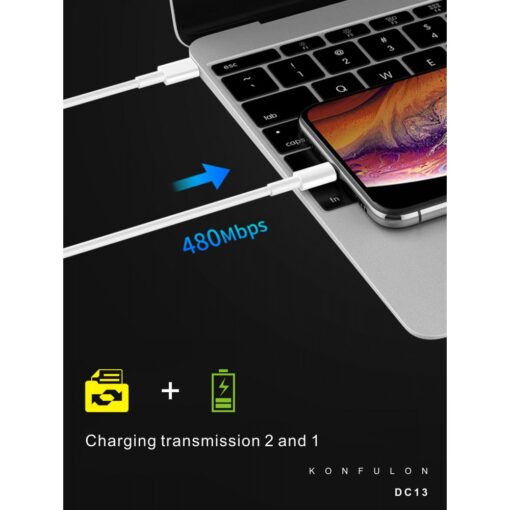 Konfulon DC13 1M 20W Type-C to Lightning Kablo iphone Uyumlu - Görsel 2