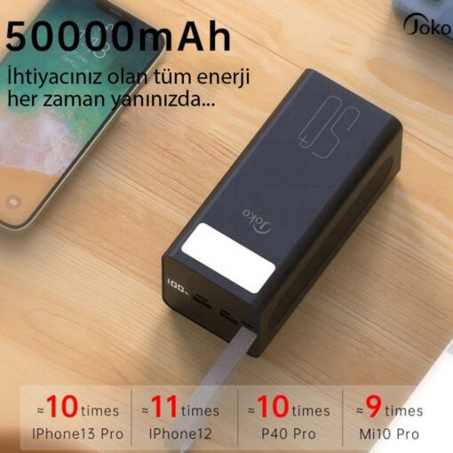 Konfulon J10 Powerbank 50.000 mAh - Görsel 3