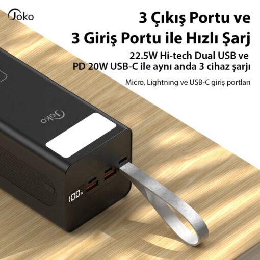 Konfulon J10 Powerbank 50.000 mAh - Görsel 6