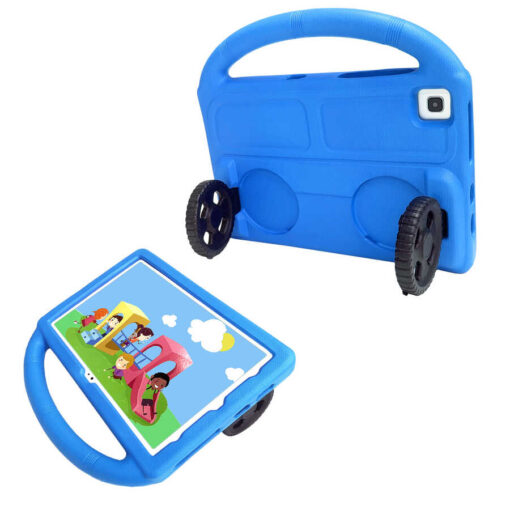 Galaxy Tab A7 10.4 T500 2020 Zore Wheel Car Tekerlek Standlı Tablet Eva Silikon Kılıf - Görsel 8