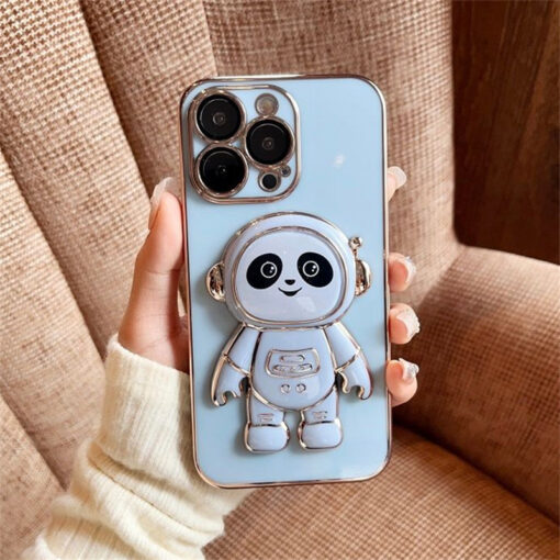 Astronot Panda Standlı Parlak Kılıf - Görsel 2