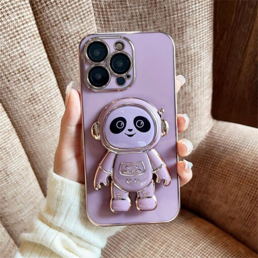 Astronot Panda Standlı Parlak Kılıf - Görsel 3