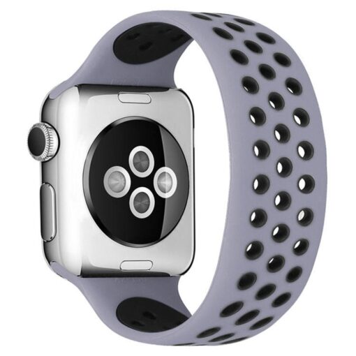 Apple Watch 41mm Ayarlı Delikli Silikon Kordon - Görsel 3