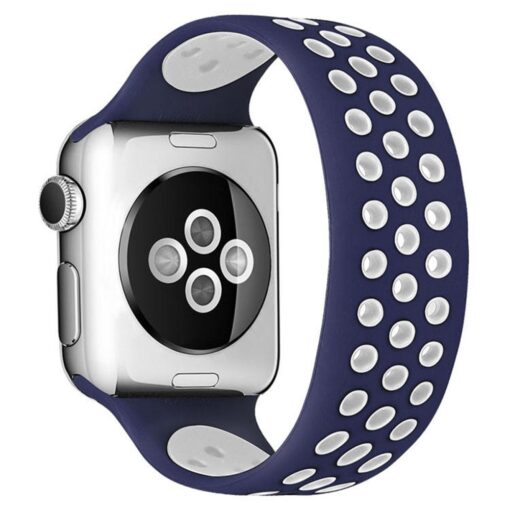Apple Watch 41mm Ayarlı Delikli Silikon Kordon - Görsel 5