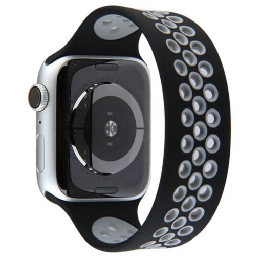 Apple Watch 41mm Ayarlı Delikli Silikon Kordon - Görsel 8