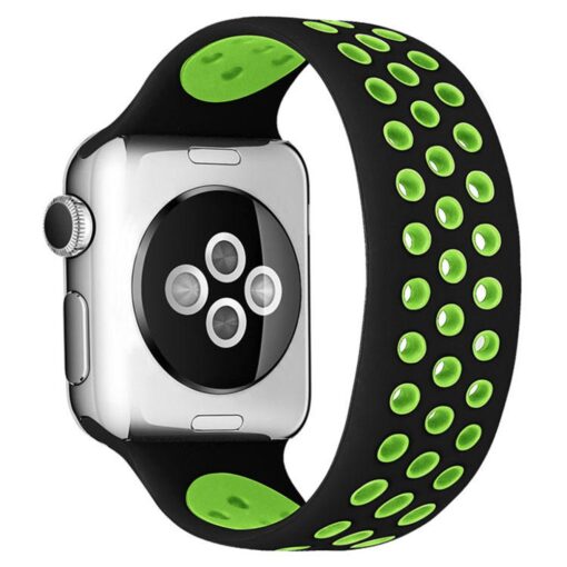 Apple Watch 41mm Ayarlı Delikli Silikon Kordon - Görsel 10