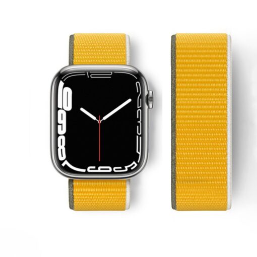Apple Watch 40mm Hasırlı Cırtcırtlı Kordon - Görsel 4