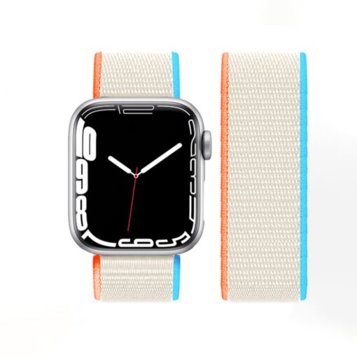 Apple Watch 40mm Hasırlı Cırtcırtlı Kordon - Görsel 8