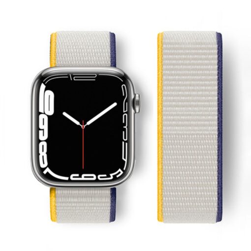 Apple Watch 40mm Hasırlı Cırtcırtlı Kordon - Görsel 14