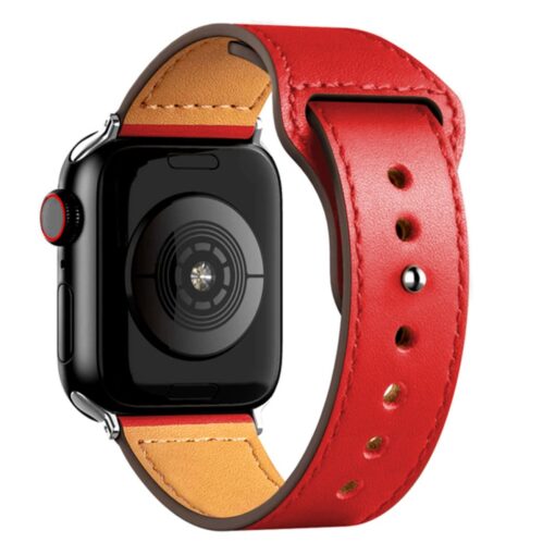 Apple Watch 40mm KR415 Luaz Deri Kordon - Görsel 4