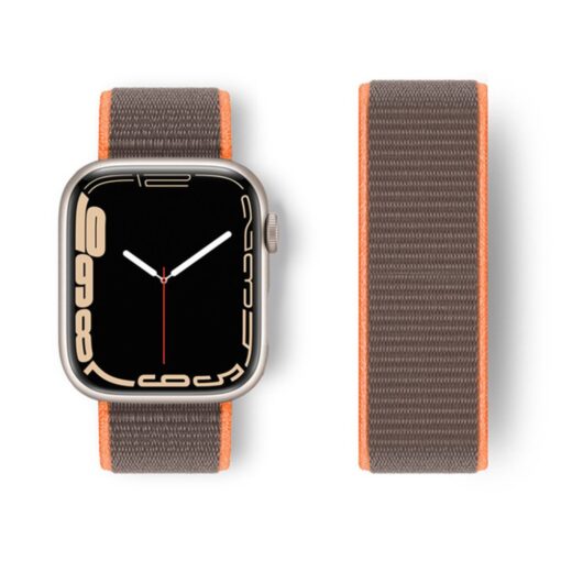 Apple Watch 42mm Hasırlı Cırtcırtlı Kordon - Görsel 4