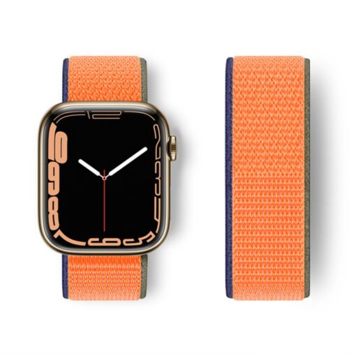 Apple Watch 45mm Hasırlı Cırtcırtlı Kordon - Görsel 7